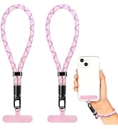 TimQPark Phone Lanyard for Cellphone Case,2Pack Adjustable Braided Phone Wrist Strap,Charm Wrist ...