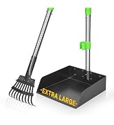 TOOGE Larger Pooper Scooper for Large Dogs, Dog Pooper Scooper for Large Medium Small Dogs Long H...