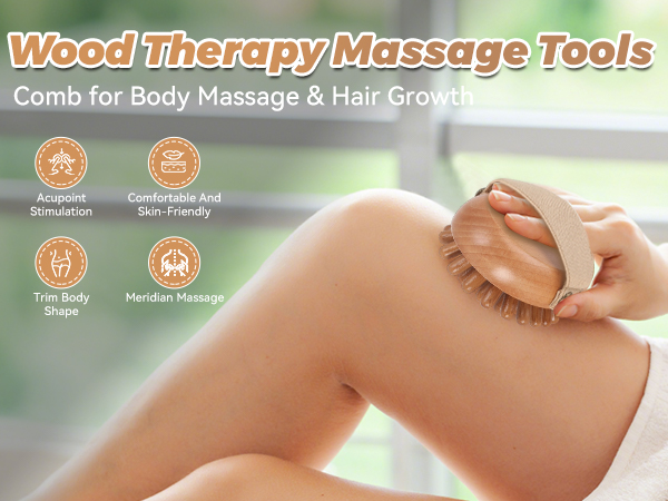 Wooden Massage Body Brush
