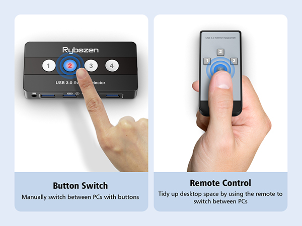USB KVM Switch usb switch 4 In 4 Out USB Switch 3.0 2 Monitors 2 Computers kvm switches mouse