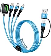 Dual Type-C 4 in 2 Multi Charging Cable for Travel with Multi USB-C Devices | Travel Cruise Essen...