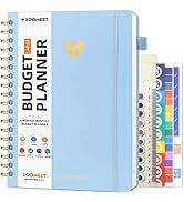 Soomeet Budget Planner - 7" x 10" Monthly Bill Organizer with Pockets, Undated Finance Planner wi...