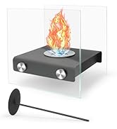 Tabletop Fire Pit Bowl - Indoor/Outdoor Mini Fireplace, Portable Small Table Top Firepit, Smores ...