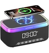 Auvoda S300 Wireless Portable Bluetooth Speaker with 15W Wireless Charging, 13-Color Night Light,...