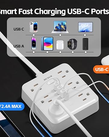 10in1 power strip suger protector