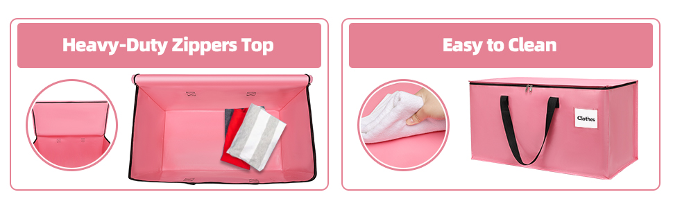 Pink moving bags a+