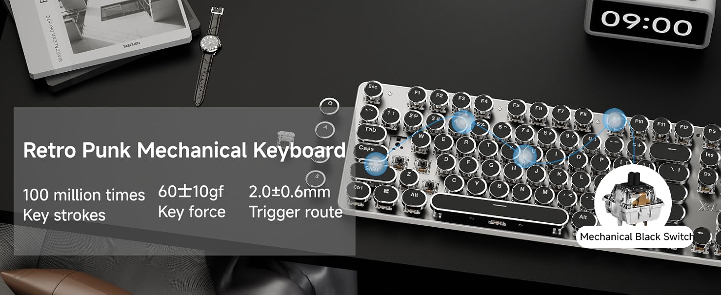 black keyboard