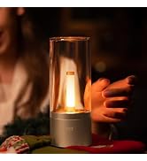 Rechargeable Battery Operated Bedside Lamp, Small Cordless Table Lamp, Dimmable LED Night Light f...