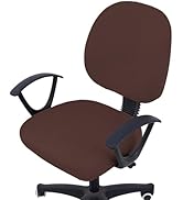 Smiry Stretch Jacquard Office Computer Chair Covers, Removable Washable Universal Desk Rotating C...