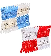 Foshine Clothes Pins for Crafts 48 Pack Clothes Clips Drying Clothing Clips Colored Laundry Clips...