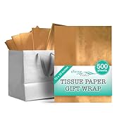 Ocean Tides Tissue Paper Gift Wrap Bulk Wrapping 500 Sheets | Gold | Gift Wrapping Paper Pack for...