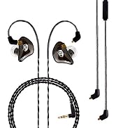 BASN Professional in Ear Monitor Headphones for Singers Drummers Musicians with MMCX Connector IE...