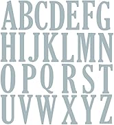 Briartw 26 Uppercase Letters Cutting Dies,(10cm)4 Inch High Alphabet Metal Stencil for Cards Maki...