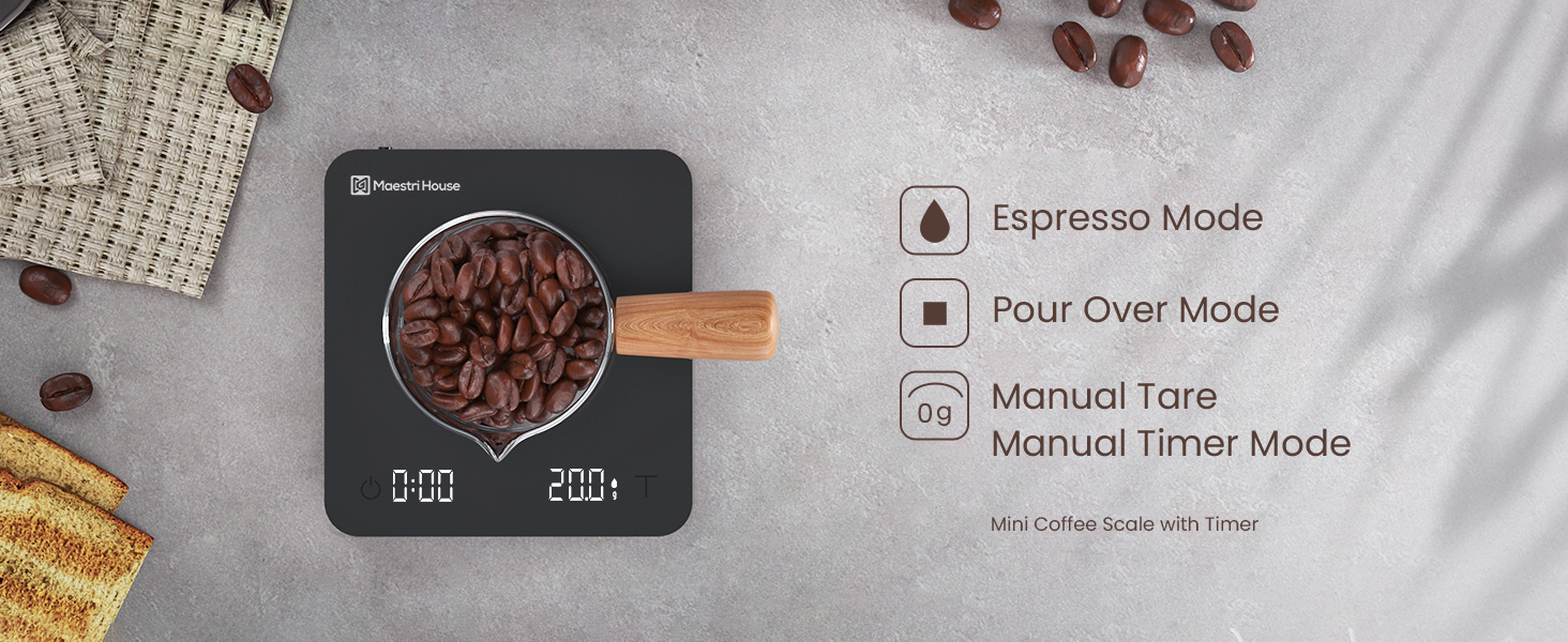 coffee sacle with timer