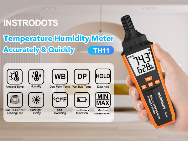 humidity meter digital thermometer hygrometer humidity sensor temperature humidity monitor gauge