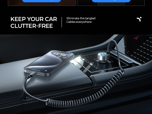 90W Car Charger Fast charge