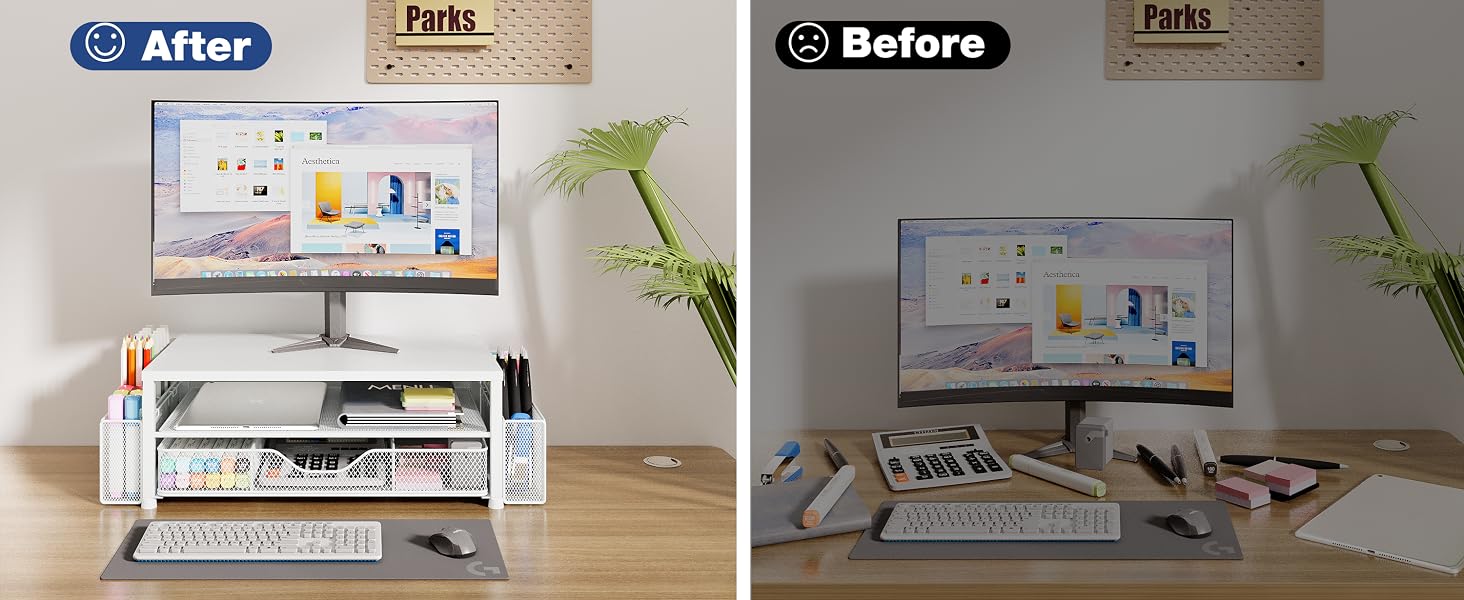 monitor stand for desk organizers and accessories computer stand riser office organization desktop