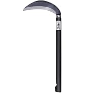 KAKURI Japanese Sickle Garden Tool 7" Thick Blade, Made in Japan, Garden Weeding Sickle for Hard ...