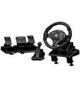 DOYO F9 Pro 900° Racing Steering Wheel with H-Shifter & Linear Pedals, Hall Effect Precise Linear...