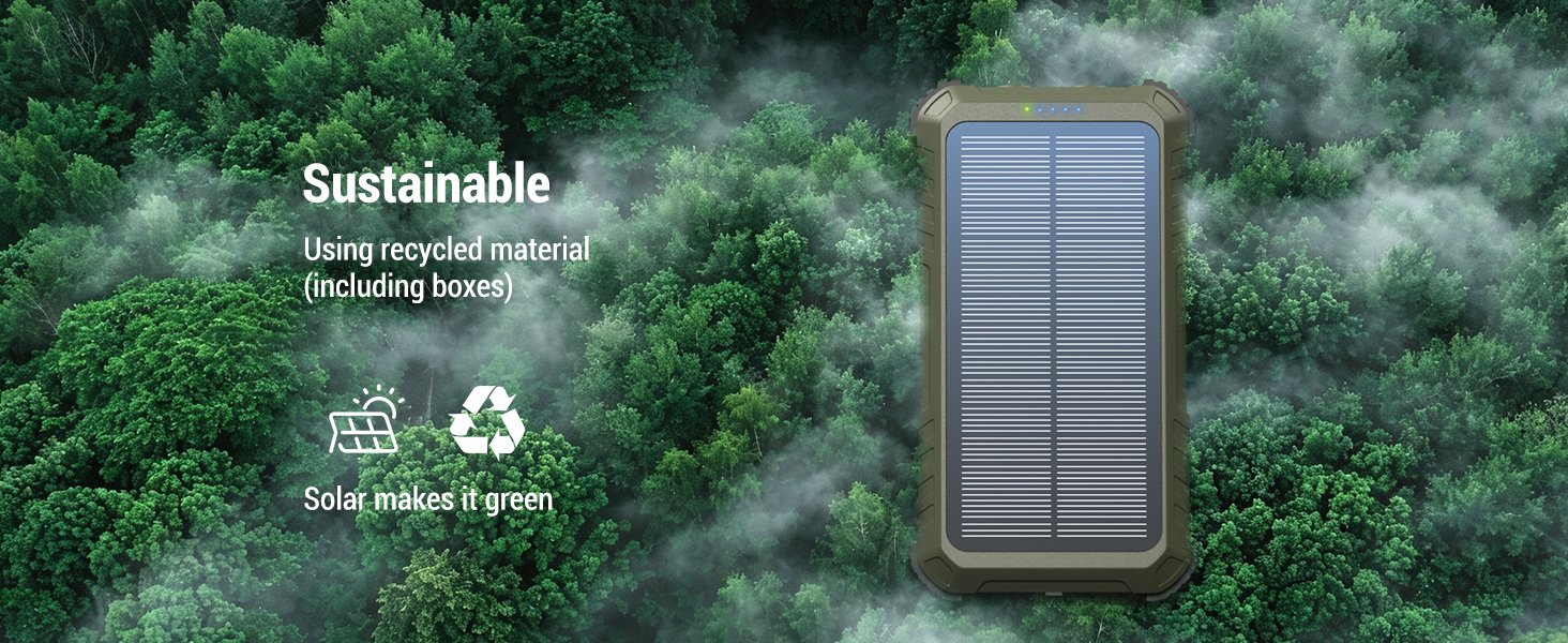 Sustainable Using recycled material (including boxes)
