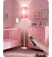 GOEBLESON Dimmable Floor Lamps for Living Room with Remote and Foot Switch, 64.4” Modern Standing...