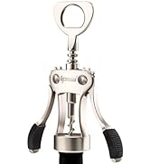 IPOW Wine Opener, Zinc Alloy Premium Wing Corkscrew, Multifunctional Wine Bottle Opener, Manual C...