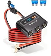 5 in 1 Cigarette Lighter Splitter, 180W Car Charger Adapter with USB PD/QC 30W (6.6FT Cable), 24V...