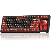 Aula L99 Wireless Mechanical Gaming Creamy Keyboard with Smart Touch Screen | Tri-Mode Hot Swappa...