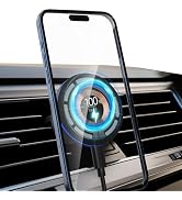 Magnetic Wireless Car Charger, Minthouz 15W Magsafe Car Mount Charger Fast Charging for iPhone 16...