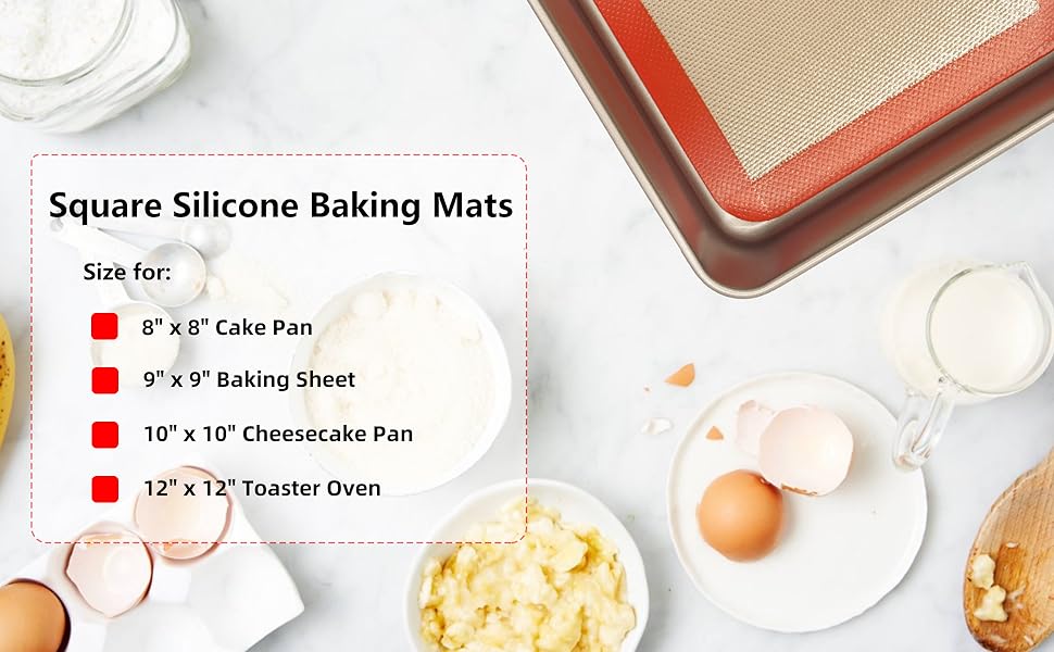 Square Silicone Baking Mats new
