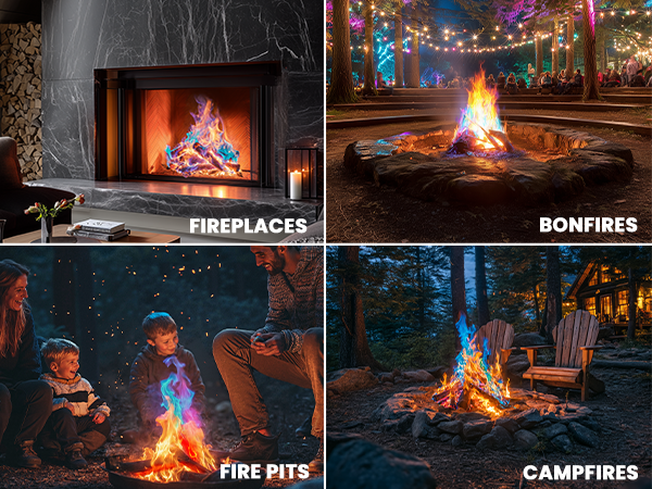 fire color changing packets fire pit