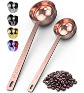 Orblue Premium Coffee Scoop Set - 1 Tbsp (15ml) & 2 Tbsp (30ml) Measuring Tablespoon - Stainless ...