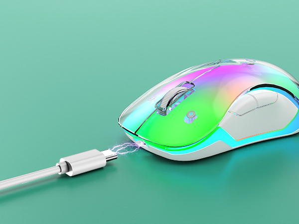 wireless mouse/rechargeable mouse/RGB wireless mouse green