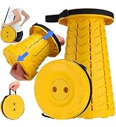 Fishboy Upgraded Collapsible Stool for Adults,Portable Retractable Folding Telescoping Foldable C...