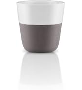 Eva Solo | 2 Espresso Tumbler Mugs | 3 oz Porcelain Coffee Cup Tumblers with Silicone-coated Grip...
