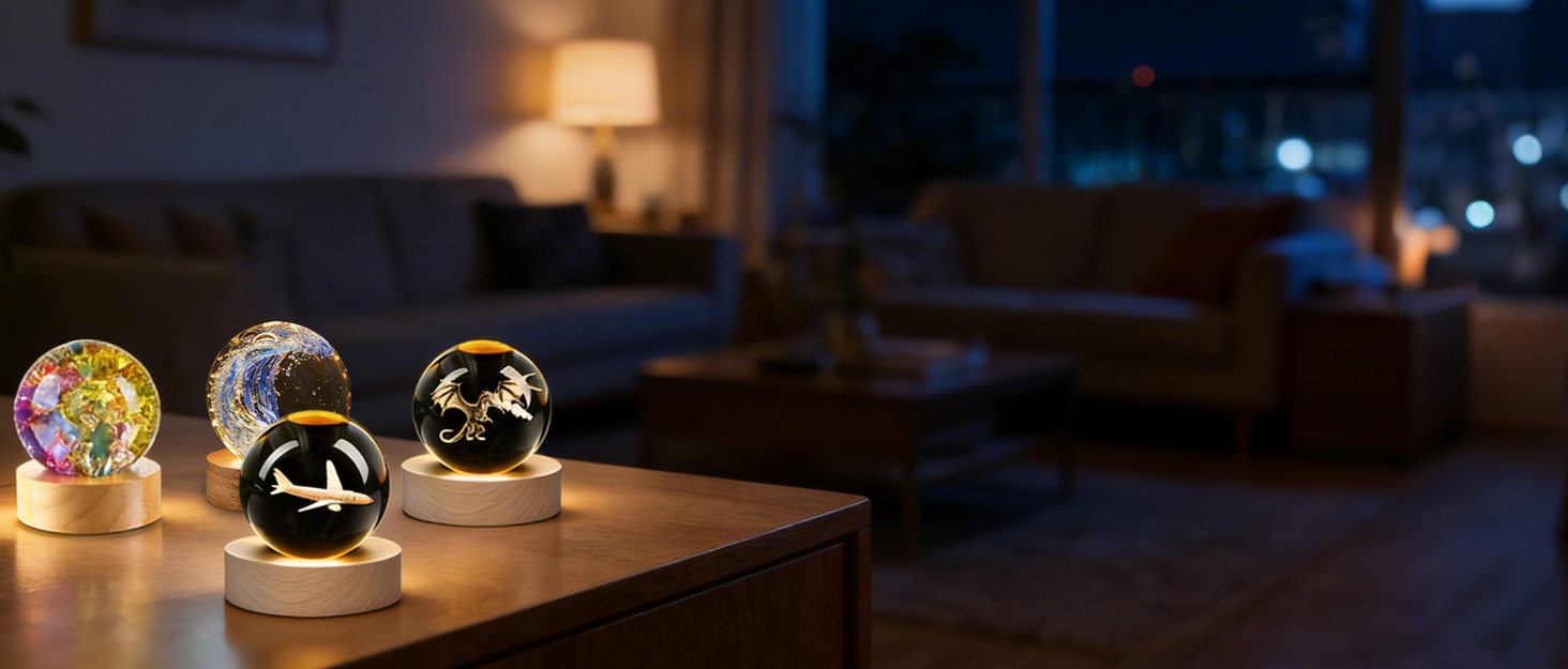 Crystal Ball Figurines