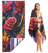 THISFIND Beach Towel Sand Free Quick Dry Absorbent Compact Towels for Swimming Pool Camping Beach...