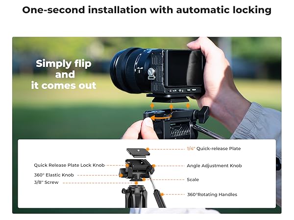 K&F Concept Camera Smartphone Tripod
