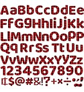 260 Pcs Letters Combo Pack Set, Christmas Classroom Alphabet Letters Numbers Bulletin Board Decor...