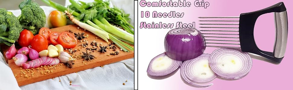 details of the onion slicer