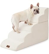 ZOMISIA Dog Stairs for High Beds - Pet Stairs Ramp for Couch, 35D Foam Dog Steps for Small to Lar...