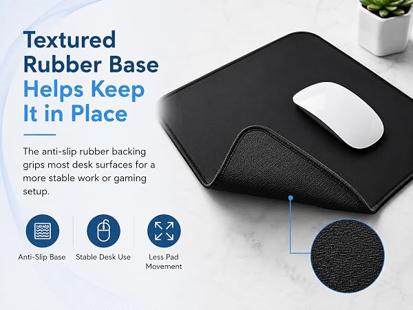 black mouse pad