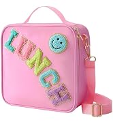 CCidea Lunch Bag for Women Insulated Lunch Box With Adjustable Shoulder Strap, Smiley Preppy Lunc...