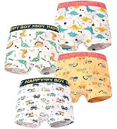 SkiBeaut Boy Boxer Brief Multipack Little Kids Underwear Children Cute Panties Boys Short for 2-1...
