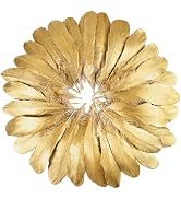 FeelfunFeather 120pcs Gold Goose Feathers 6-8 Inch 15-20cm Decorative Natural Goose Nagoire Feath...