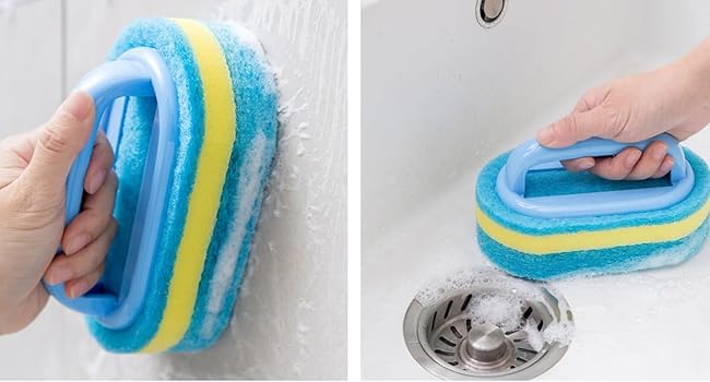 Cleaning Brush Bathroom Kitchen Bathtub Toilet Cleaner Sponge Brush Shower Tiles Cleaning Product