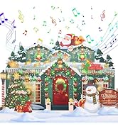 XTF2015 Christmas Greeting Cards Christmas Gift 3D Pop Up Christmas Gift Card with Musical & Chri...