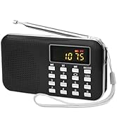 AM FM Multifunctional Digital MP3 Radio Speaker, Digital Radio Speaker Support Micro SD/TF Card/U...