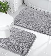 2 Pieces Bath Rugs Set