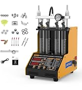 AUTOOL CT150 Fuel Injector Tester & Cleaner, 4 Cylinder Ultrasonic Injector Cleaning Machine, Fue...